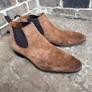 The Rail Men’s Suede Chelsea Tan Boots Sz 45